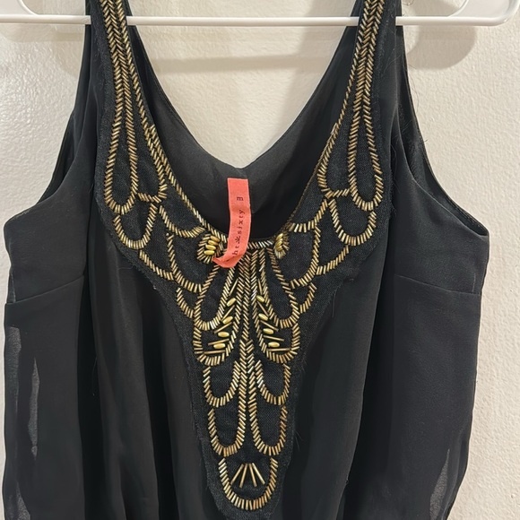 Eight Sixty drop waist dress with embellished neckline, size M - Picture 4 of 5